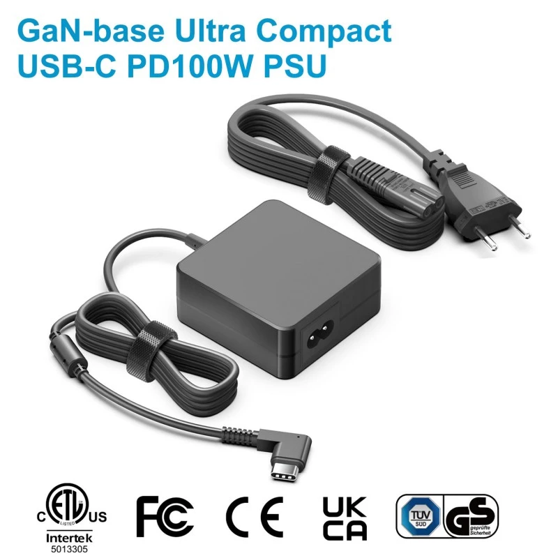 محول طاقة 100 واط GaN Square PD USB-C