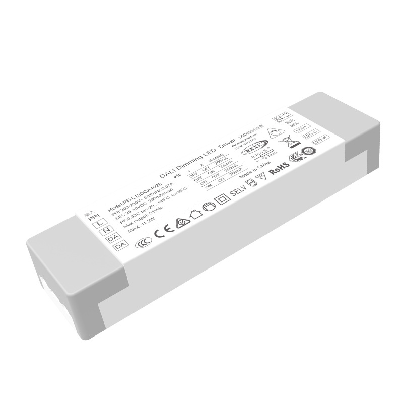 محرك LED قابل للتعتيم بتيار ثابت 12 وات DALI CCT