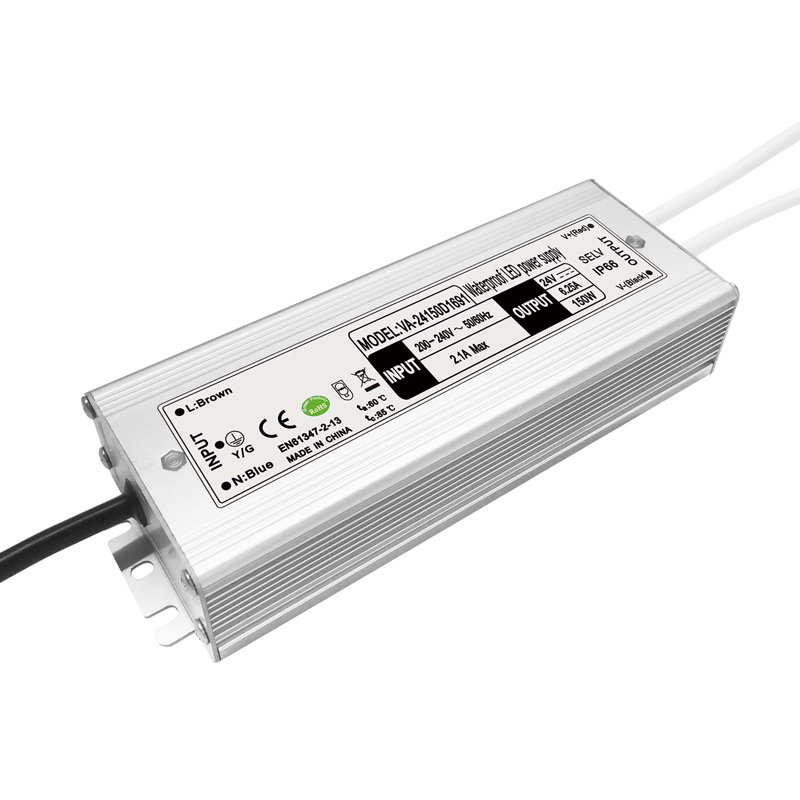 مشغل LED مقاوم للماء بجهد ثابت 150 وات