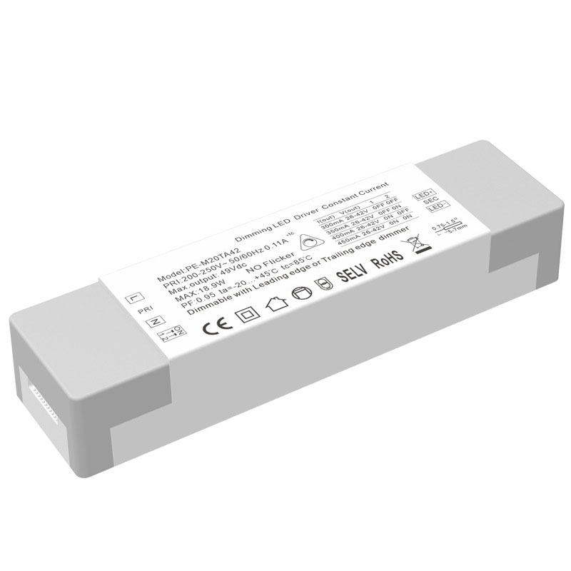 سائق LED قابل للتعتيم بتيار مستمر 20 وات