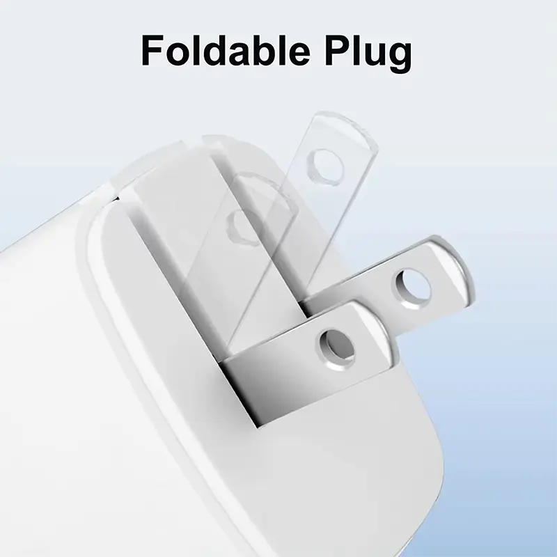 شاحن PD20W صغير الحجم مع قابس أمريكي قابل للطي